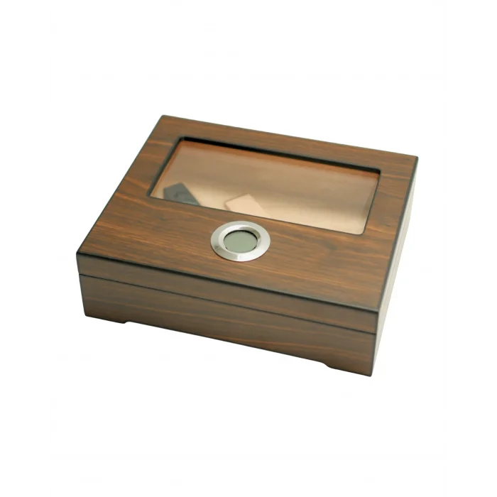 Parmida Kahve Puro Saklama Kutusu Nemlendirici Premium Humidor PHUM0264 - Parmida