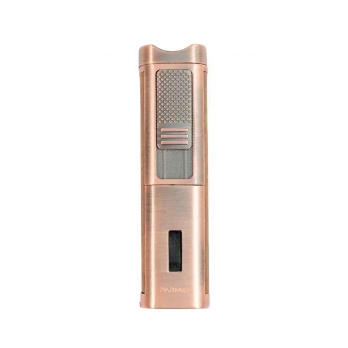 Parmida Kahverengi Deri Kaplamalı Üç Torch Puro Çakmak PCM0981 - Parmida