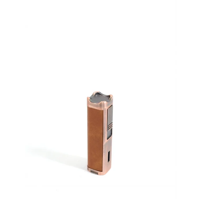 Parmida Kahverengi Deri Kaplamalı Üç Torch Puro Çakmak PCM0981 - Parmida