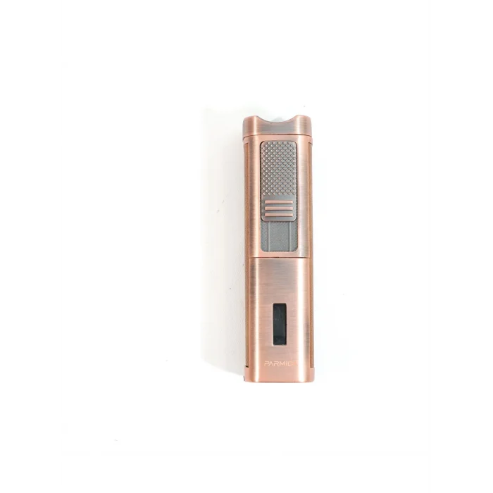 Parmida Kahverengi Deri Kaplamalı Üç Torch Puro Çakmak PCM0981 - Parmida