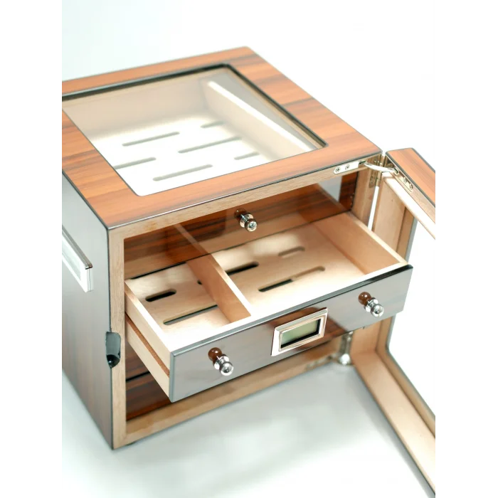 Parmida Kahverengi Humidor 3 Katlı Puro Saklama Kutusu PHUM0249 - Parmida
