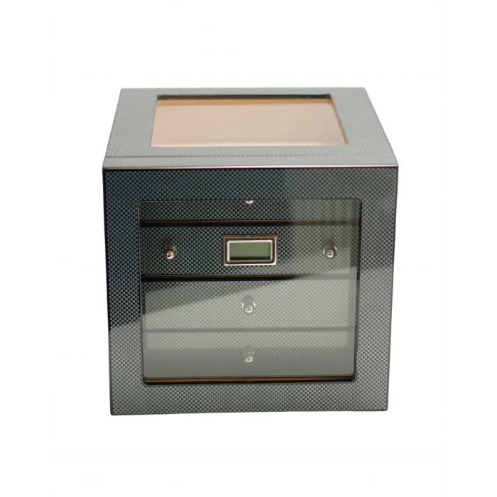 Parmida Karbon Humidor 3 Katlı Puro Saklama Kutusu PHUM0251 - Parmida