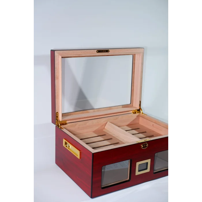 Parmida Mat Vişne Raflı Sedir Ağacı Nemlendirici Humidor PHUM0225 - Parmida