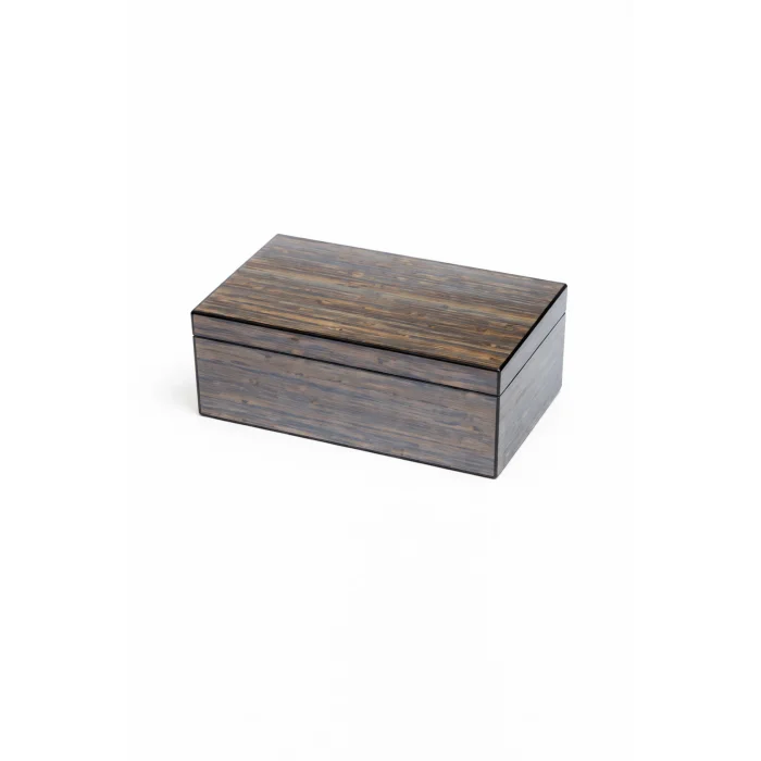 Parmida Mavi Bambu İspanyol Sedir Ağacı Nemlendirici Humidor PHUM095 - Parmida