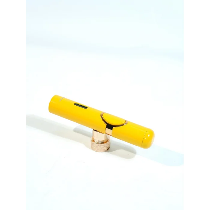 Parmida Sarı Puro Tutuculu Tek Torch Puro Çakmak PCM0987 - Parmida