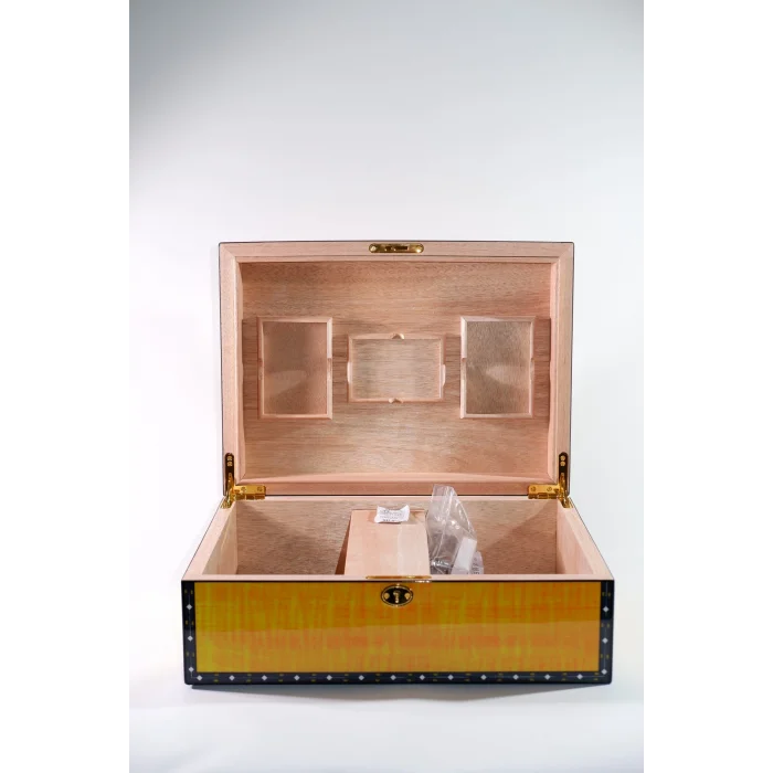 Parmida Sarı Sedir Ağacı Nemlendirici Humidor PHUM0216 - Parmida