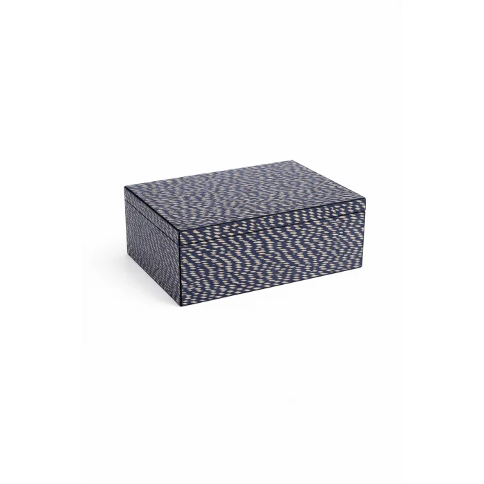 Parmida Siyah-Beyaz İspanyol Sedir Ağacı Nemlendirici Humidor PHUM083 - Parmida