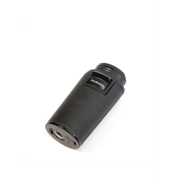 Parmida Siyah Çift Torch Deri Kaplama Puro Çakmak PCM0991 - Parmida