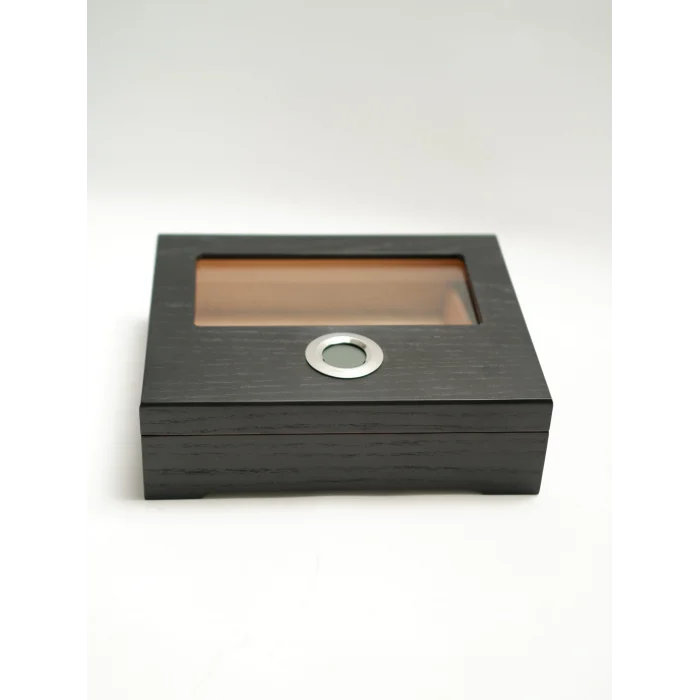 Parmida Siyah Puro Saklama Kutusu Nemlendirici Premium Humidor PHUM0263 - Parmida