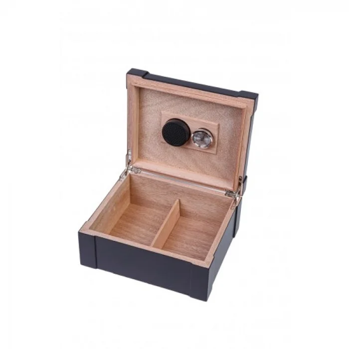 Parmida Siyah X İspanyol Sedir Ağacı Nemlendirici Humidor PHUM088 - Parmida