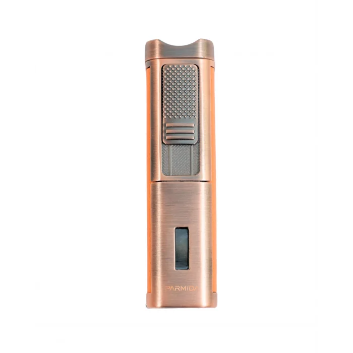 Parmida Turuncu Deri Kaplamalı Üç Torch Puro Çakmak PCM0983 - Parmida