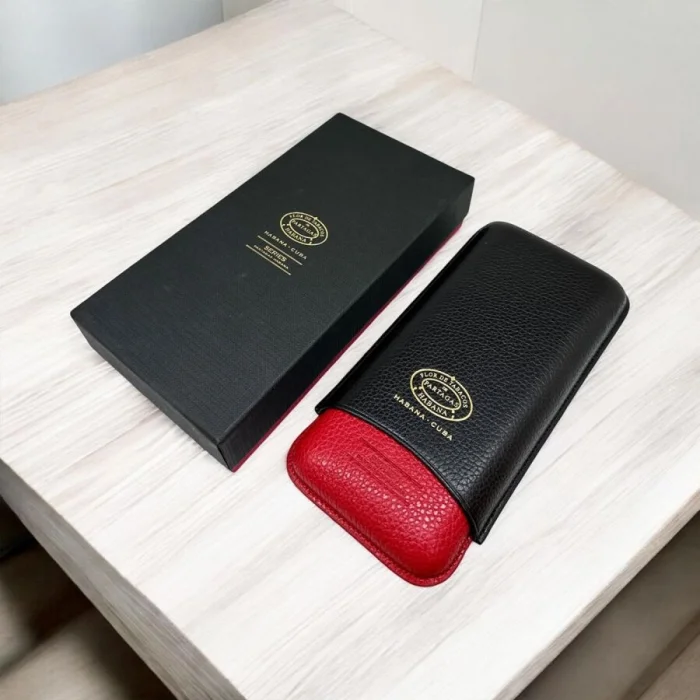 Partagas Series Deri Puro Kılıfı 3lü Kırmızı/Siyah (64Ring)
