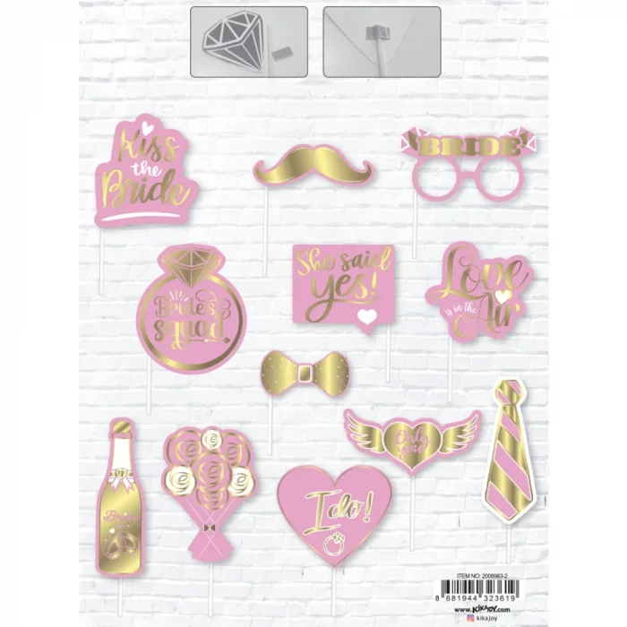 Party Set -Bride To Be Pembe-12 Parça Konuşma Balonu