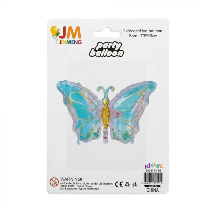 Pastel Holografik Kelebek Şekilli Folyo Balon