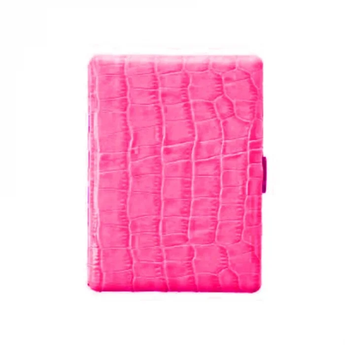Pearl Japan Cosmos Deri Uzun Sigara Tabakası Croco Pembe 9lu
