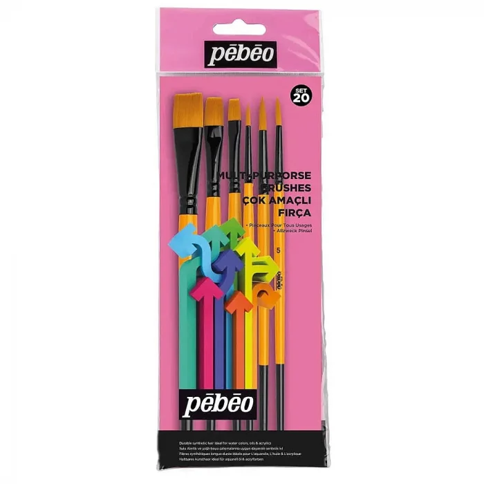 Pebeo 6lı Karma Fırça Seti SET-20