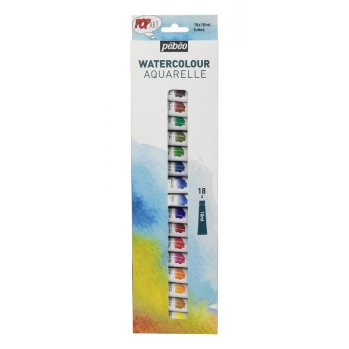 Pebeo Pop Art Sulu Boya Seti 18 Renk x 10 ml.