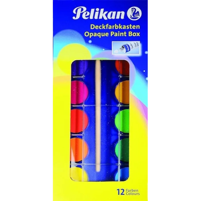 Pelikan Alman Malı Opak Sulu Boya Seti 12 Renk 735 K-12
