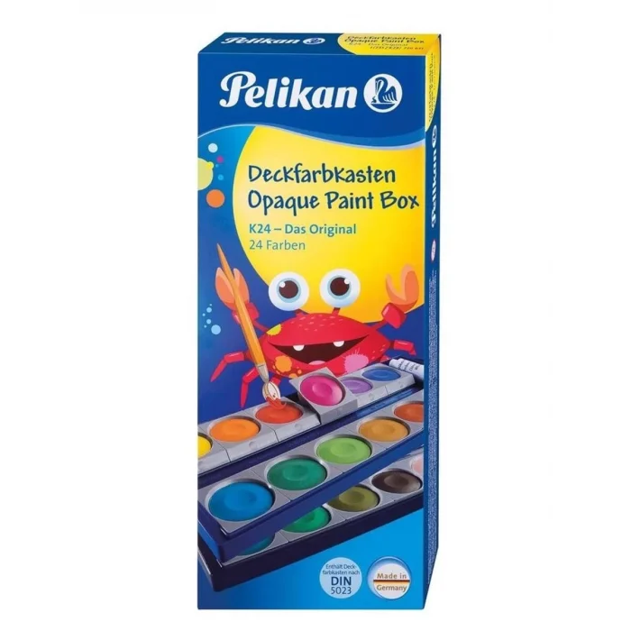 Pelikan Alman Malı Opak Sulu Boya Seti 24 Renk 735 K-24