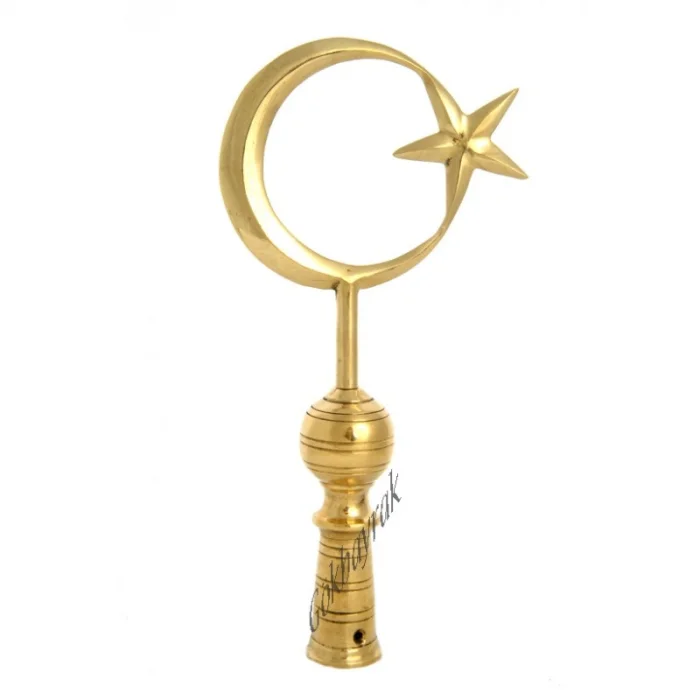Pirinç Bayrak Direği Alemi ( 28 cm  )