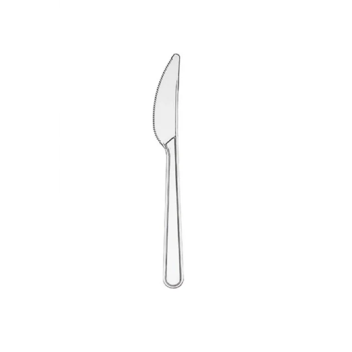Plastik Bıçak Şeffaf 100lü Paket