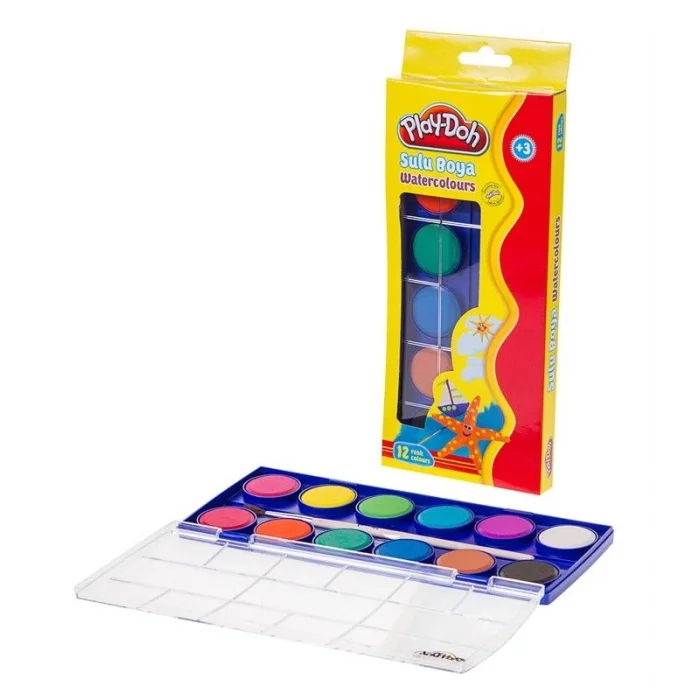 Play-Doh Sulu Boya Büyük 12 Renk (PLAY-SU003)