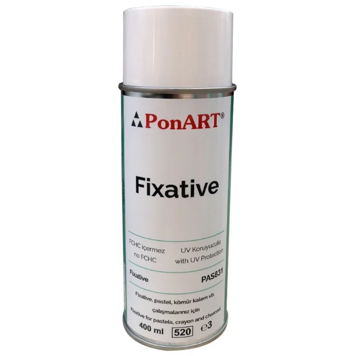 Ponart Fixative Sprey Pastel ve Füzen Koruyucu 400 ml.