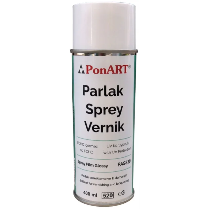 Ponart Parlak Sprey Vernik 400 ml.