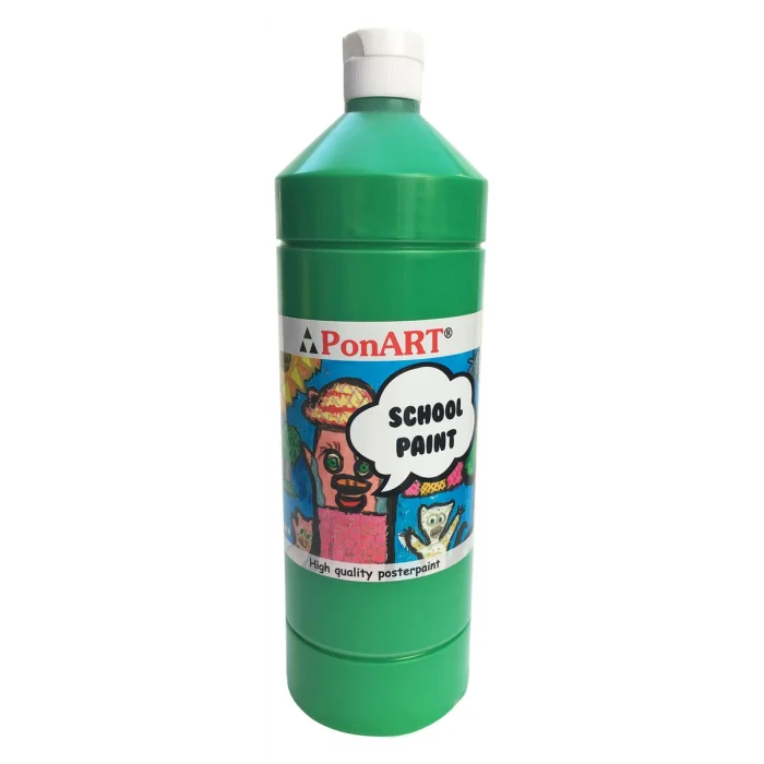 Ponart School Paint Tempera Boya 1000 ml. PSP-2215 ORTA YEŞİL