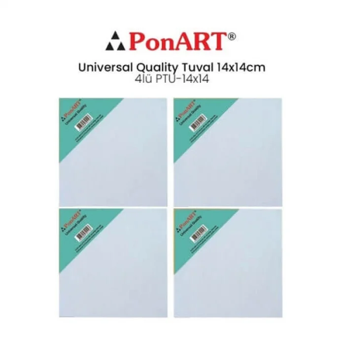 Ponart Universal Seri Tuval 14x14 Cm.4Lü