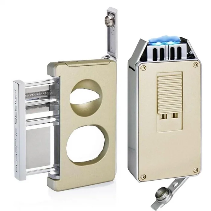 Porsche Design Double Kesici ve Jet Puro Çakmak Seti Titan P3626-3648