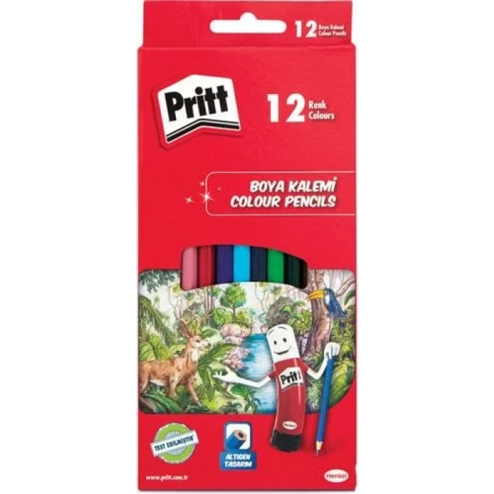 Pritt Kuru Boya 12 Renk Tam Boy