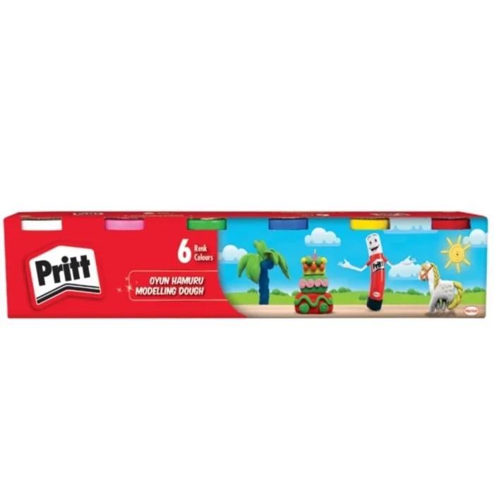 Pritt Oyun Hamuru 6 Renk x 100 gr.