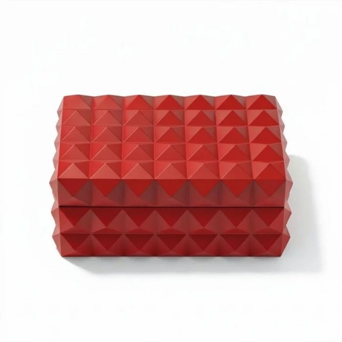 Quasar Design Humidor Puro Kutusu Mat Kırmızı 80s