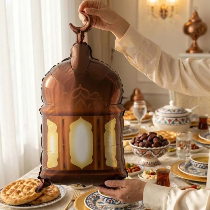 Ramazan Feneri Şekilli Dekoratif Folyo Balon