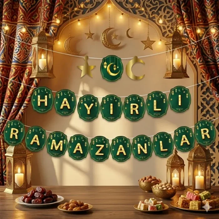 Ramazan Harf Yazı Seti -Hayırlı Ramazanlar-