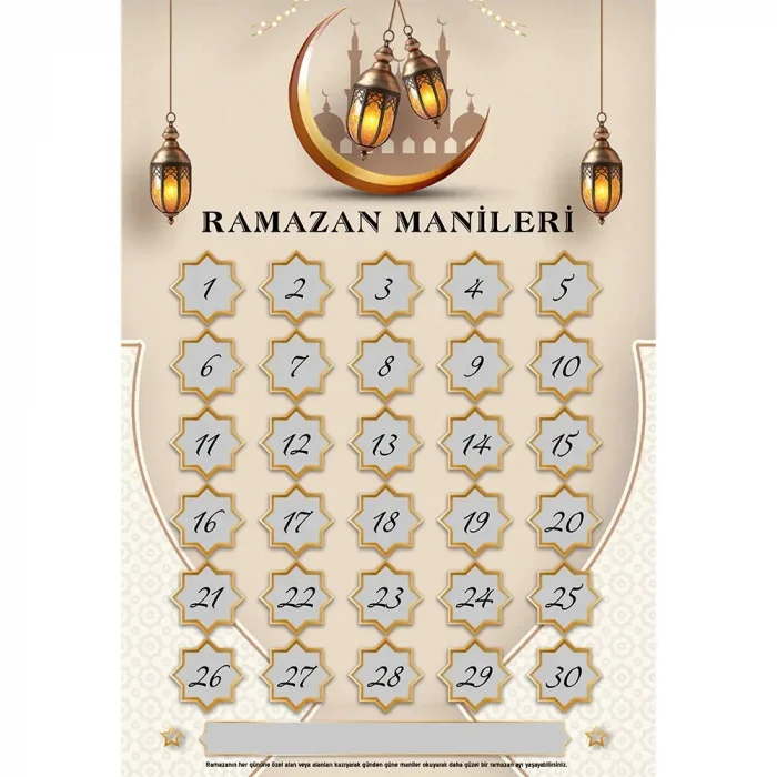 Ramazan Manileri Etkinlik Tablosu