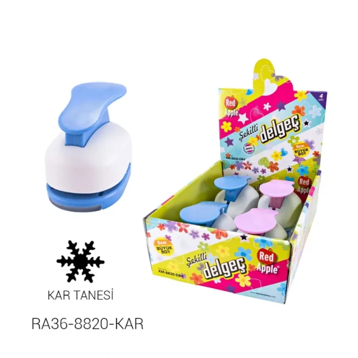Red Apple Mega Boy Şekilli Delgeç Şekilgeç 2 (5 cm.) KAR TANESİ