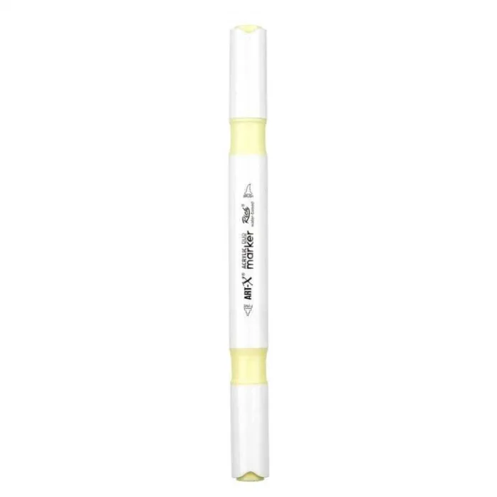 Rich Art-X Acrylic Duo Marker Çift Uçlu Su Bazlı Boyama Markörü No:146 Işık Sarısı