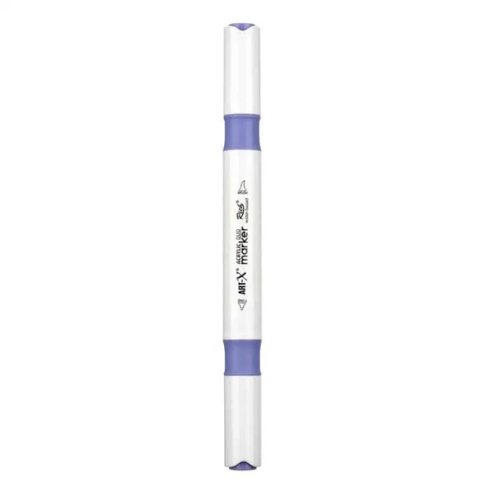Rich Art-X Acrylic Duo Marker Çift Uçlu Su Bazlı Boyama Markörü No:149 Açık Lila