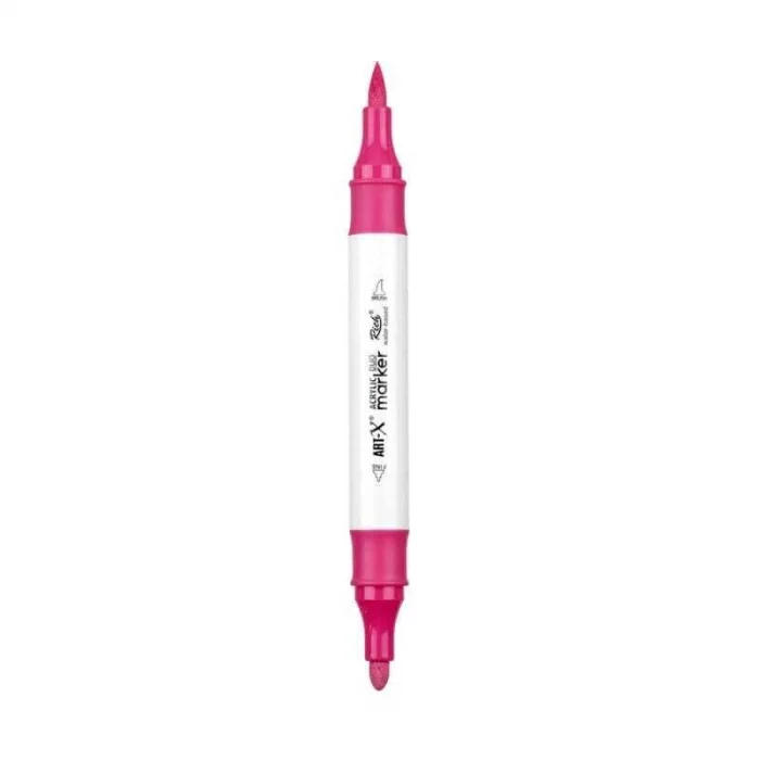 Rich Art-X Acrylic Duo Marker Çift Uçlu Su Bazlı Boyama Markörü No:151 Pembe