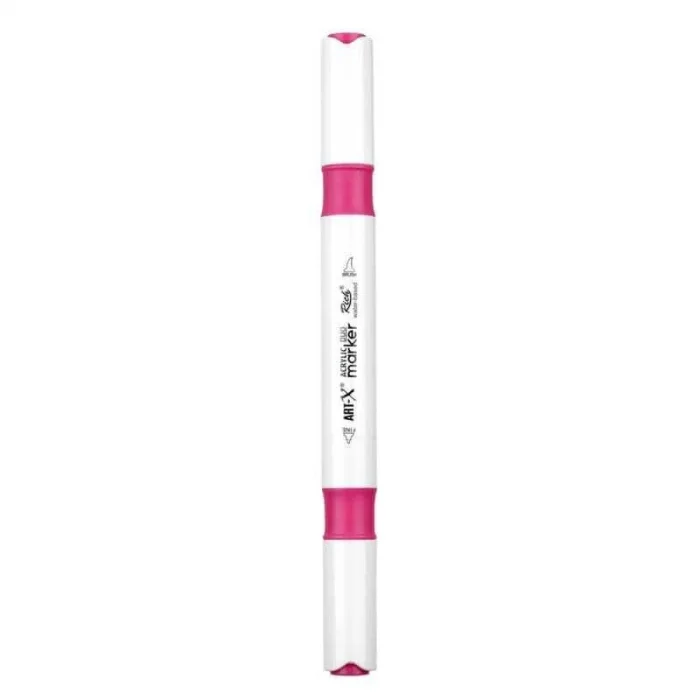 Rich Art-X Acrylic Duo Marker Çift Uçlu Su Bazlı Boyama Markörü No:151 Pembe