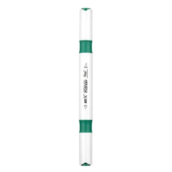 Rich Art-X Acrylic Duo Marker Çift Uçlu Su Bazlı Boyama Markörü No:152 Deniz Yeşili