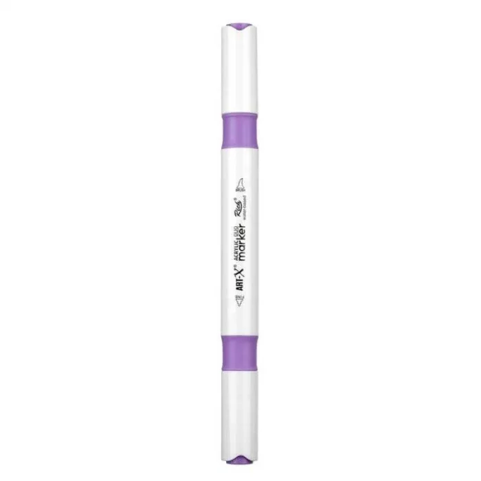 Rich Art-X Acrylic Duo Marker Çift Uçlu Su Bazlı Boyama Markörü No:158 Leylak