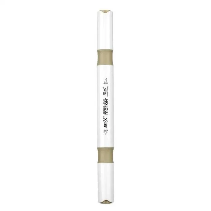 Rich Art-X Acrylic Duo Marker Çift Uçlu Su Bazlı Boyama Markörü No:203 Taş Rengi