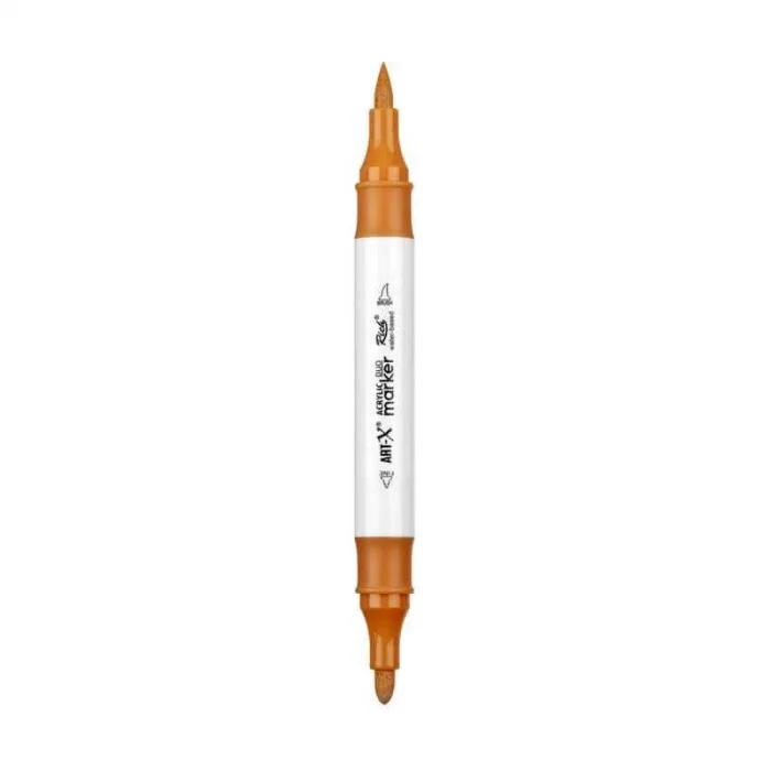 Rich Art-X Acrylic Duo Marker Çift Uçlu Su Bazlı Boyama Markörü No:209 Taba