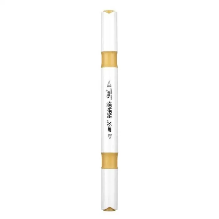 Rich Art-X Acrylic Duo Marker Çift Uçlu Su Bazlı Boyama Markörü No:210 Krem