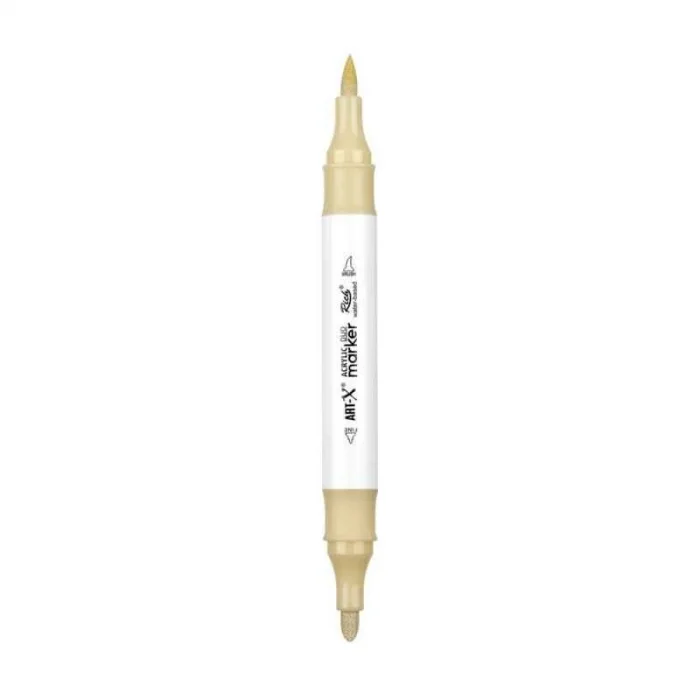 Rich Art-X Acrylic Duo Marker Çift Uçlu Su Bazlı Boyama Markörü No:211 Keten