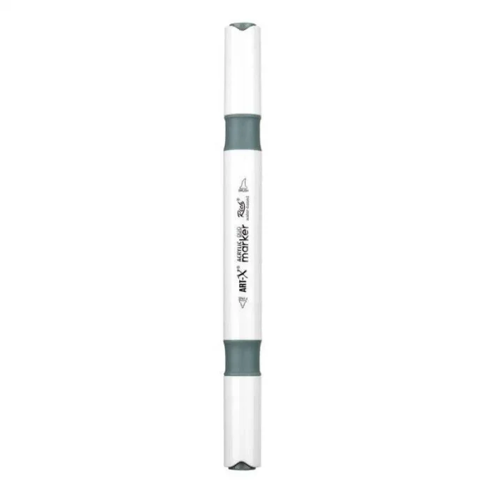 Rich Art-X Acrylic Duo Marker Çift Uçlu Su Bazlı Boyama Markörü No:212 Gri
