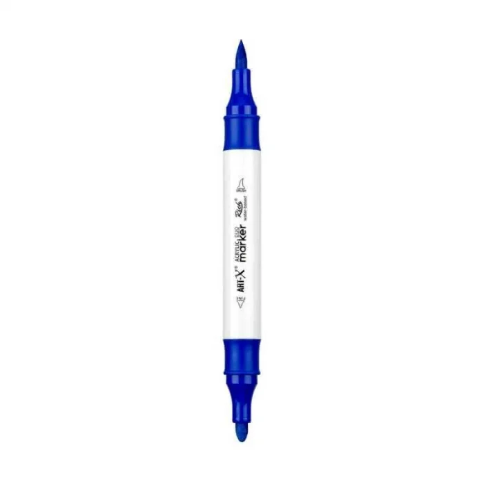 Rich Art-X Acrylic Duo Marker Çift Uçlu Su Bazlı Boyama Markörü No:31 Mavi